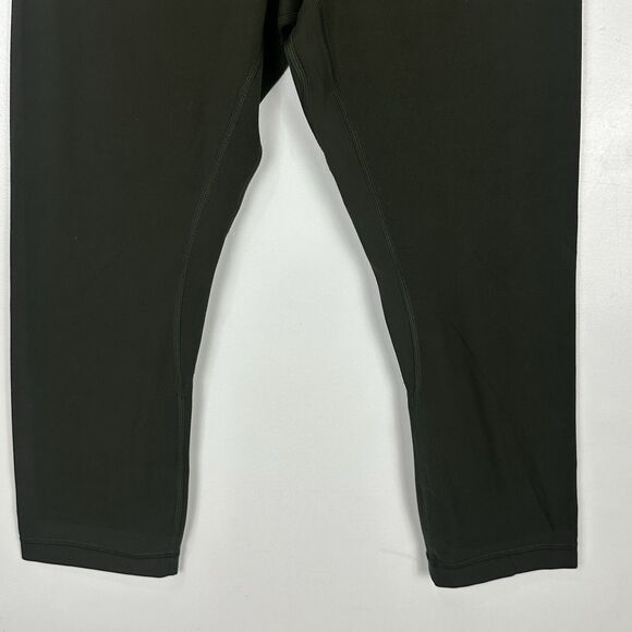 Lululemon Align Crop  Pant 21" Size 8 Olive Green LW6AS8S Nulu Yoga Athleisure - Picture 3 of 8